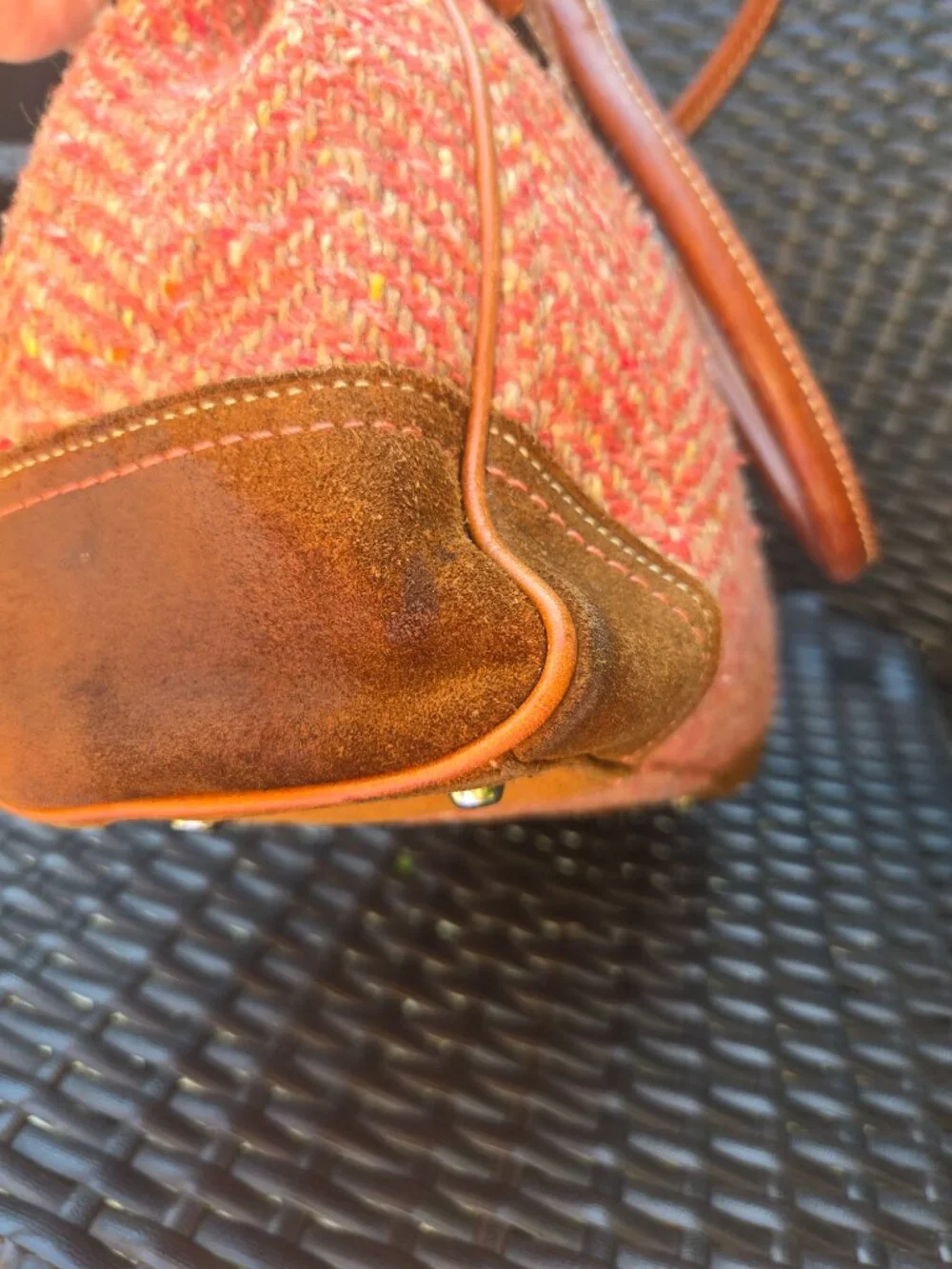 Coach Hamptons Herringbone Satchel F111215
